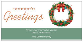 Christmas Decorative Holiday Wreath Cards  8